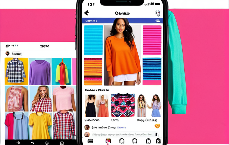 **A vibrant, colorful Instagram feed showcasing a small online clothing store. Focus on user-generated content: happy customers wearing the clothes, interacting with the brand in comments. Include hashtags like #smallbusiness #fashion #style #shoplocal . The overall feel should be authentic and engaging.**